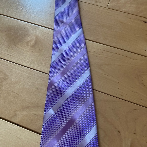 Delahaye London Collection by Izac4men men’s neck tie - purple - Picture 5 of 9